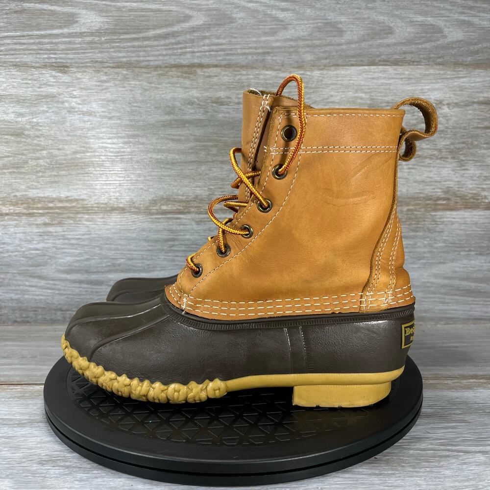LL Bean 6 Women’s Inch Leather Duck Boots Waterproof Snow Brown Size 6 M